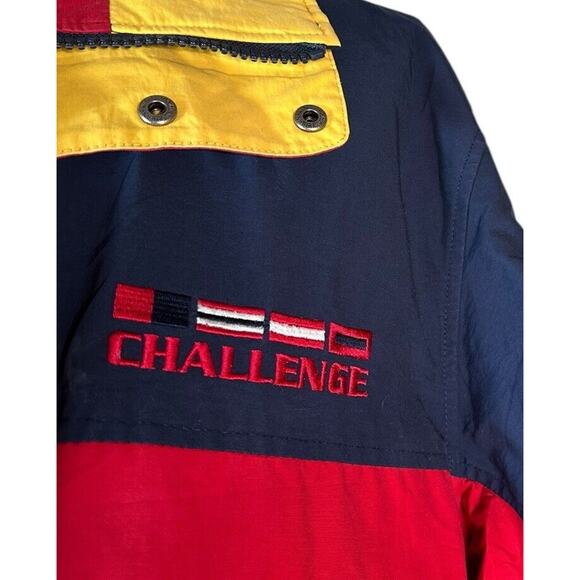 Vtg HC Sailing Jacket Mens L Color Block Racing Gear CHALLENGE NR 2104 Lined - Picture 4 of 13